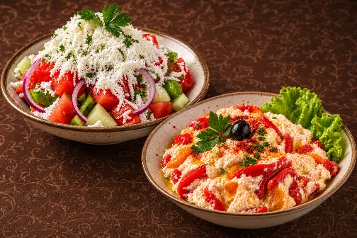 Šopska / grčka salata, sir